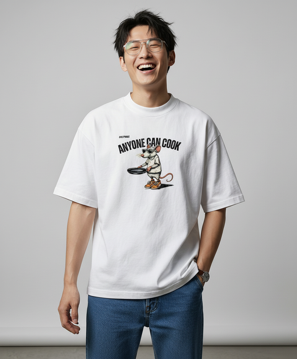 Essential Cotton T-Shirt - Anyone Can Cook - Cool Rat