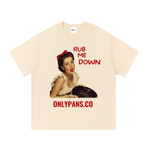 Essential Cotton T-Shirt - Rub Me Down - Red Bow Pinup