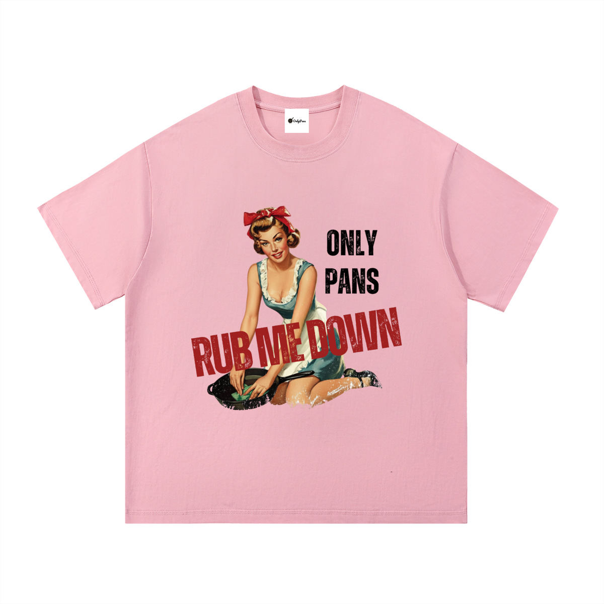 Essential Cotton T-Shirt - Rub Me Down - Pinup Sponge