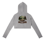 Vintage Washed Raw Edge Hoodie - OnlyPans Logo - Cast Iron