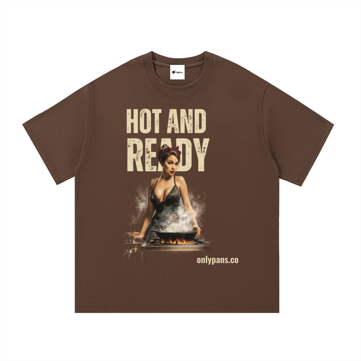 Essential Cotton T-Shirt - Hot & Ready - Black Dress Pinup