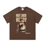 Essential Cotton T-Shirt - Hot & Ready - Black Dress Pinup