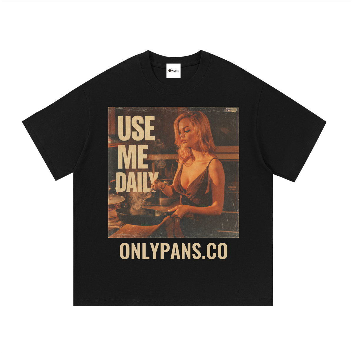 Essential Cotton T-Shirt - Use Me Daily - Blonde Cooking