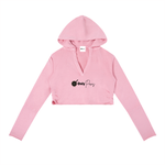 Vintage Washed Raw Edge Hoodie - OnlyPans Logo - Cast Iron