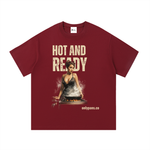 Essential Cotton T-Shirt - Hot & Ready - Black Dress Pinup