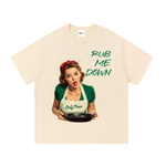 Essential Cotton T-Shirt - Rub Me Down - Green Apron