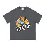 Essential Cotton T-Shirt - Yes Chef - Retro Waitress