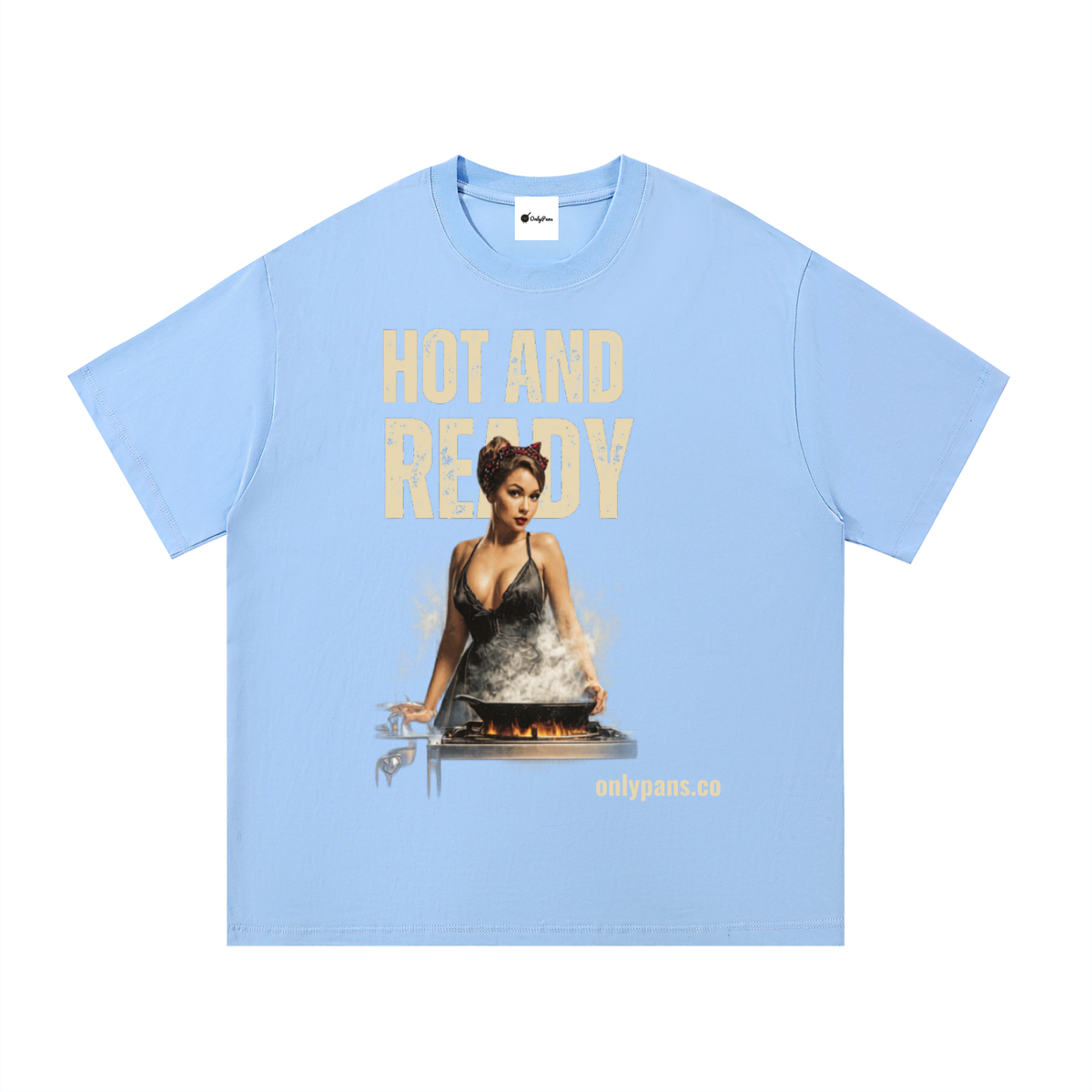 Essential Cotton T-Shirt - Hot & Ready - Black Dress Pinup
