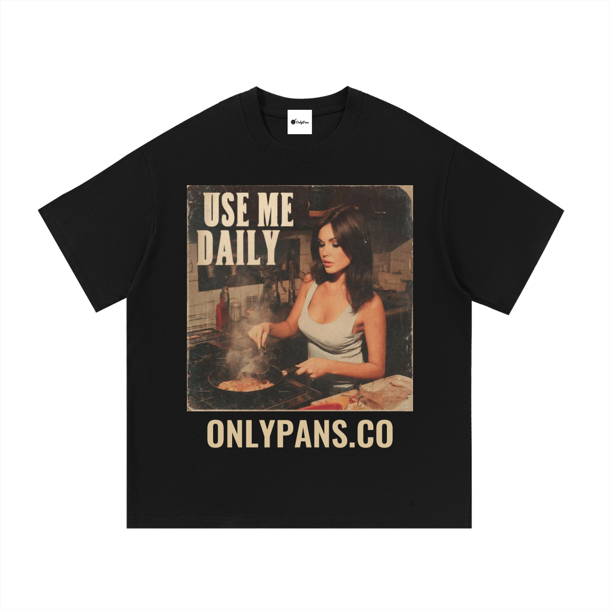 Essential Cotton T-Shirt - Use Me Daily - Brunette Cooking