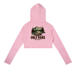 Vintage Washed Raw Edge Hoodie - OnlyPans Logo - Cast Iron