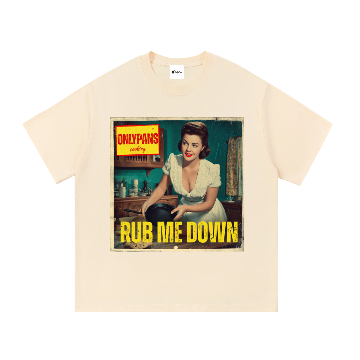 Essential Cotton T-Shirt - Rub Me Down - Vintage Kitchen