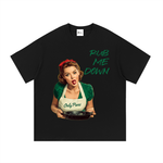 Essential Cotton T-Shirt - Rub Me Down - Green Apron