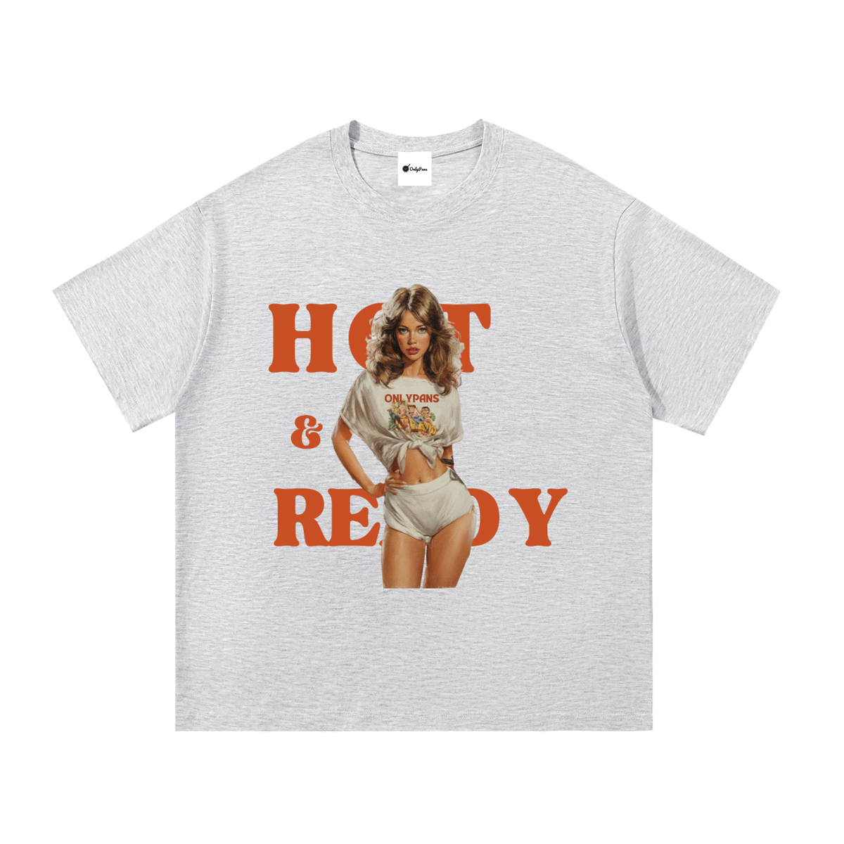 Essential Cotton T-Shirt - Hot & Ready - Crop Top