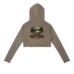 Vintage Washed Raw Edge Hoodie - OnlyPans Logo - Cast Iron