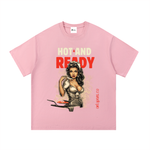 Essential Cotton T-Shirt - Hot & Ready - Pinup Waitress