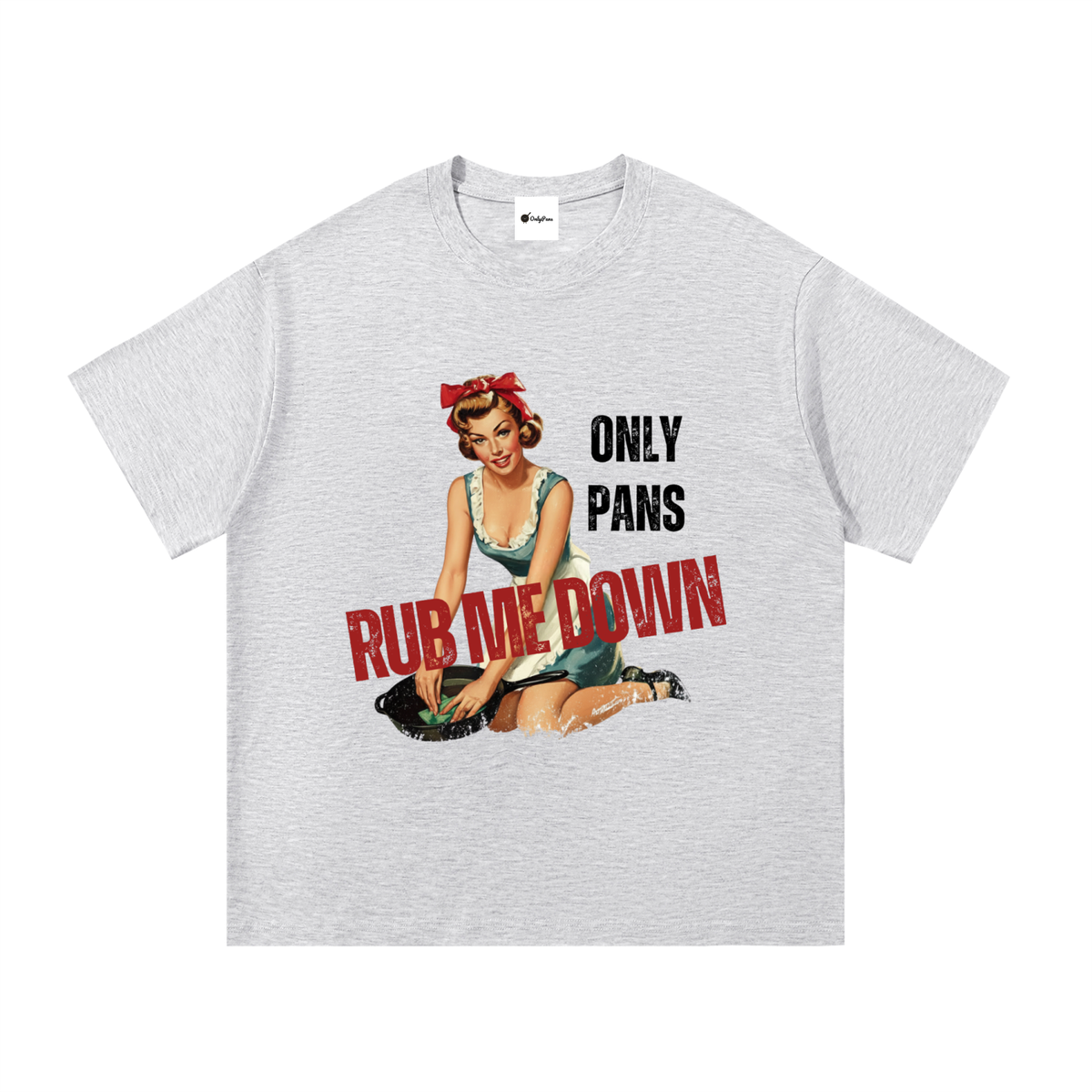 Essential Cotton T-Shirt - Rub Me Down - Pinup Sponge