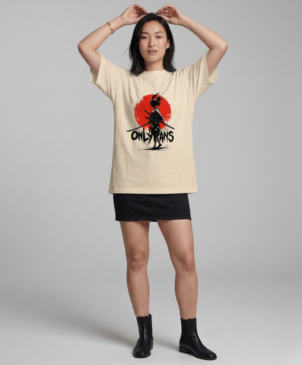 Essential Cotton T-Shirt - Rabbit Samurai Rising