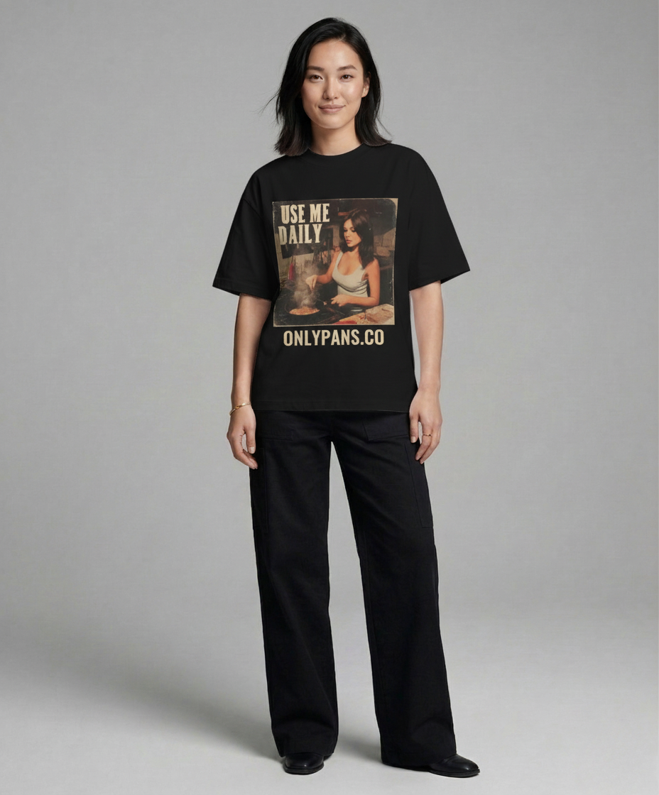 Essential Cotton T-Shirt - Use Me Daily - Brunette Cooking